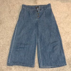 Denim culottes
